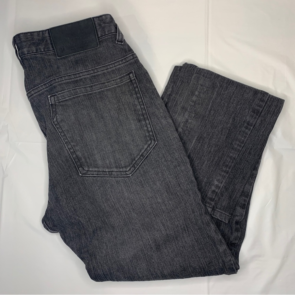 Betabrand Jeans Mens 32 Black Denim Sons of Britches Straight Leg Casual 32x36